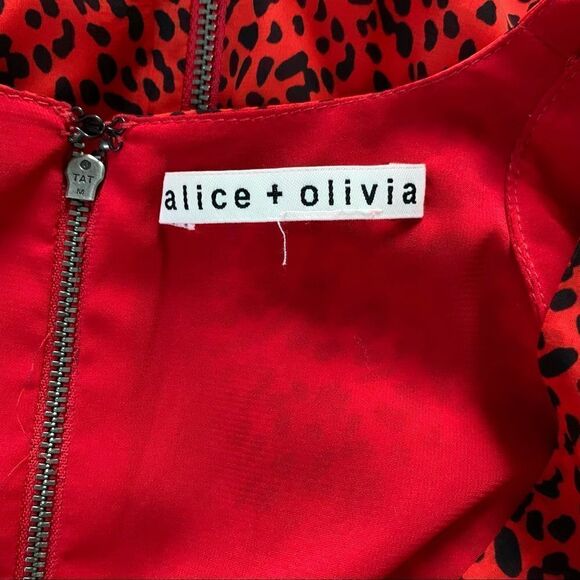Alice & Olivia Polly Animal Print Night Out Dress - Picture 11 of 11
